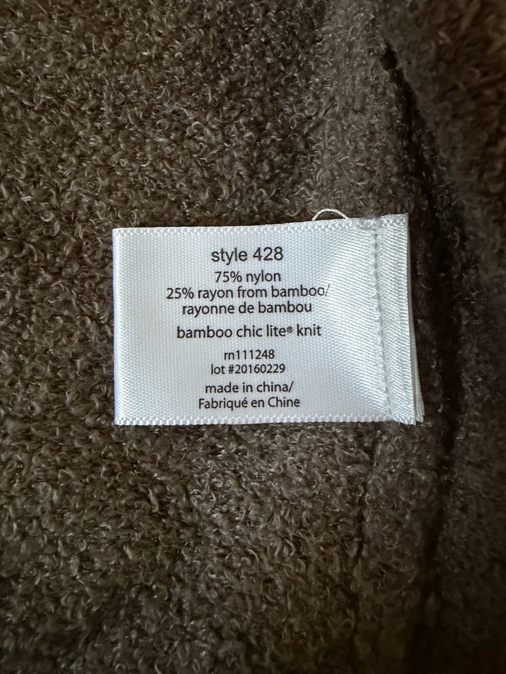 Barefoot Dreams Bamboo Chic Lite Essential Long Cardigan Cocoa Size Medium NWT - Picture 7 of 11